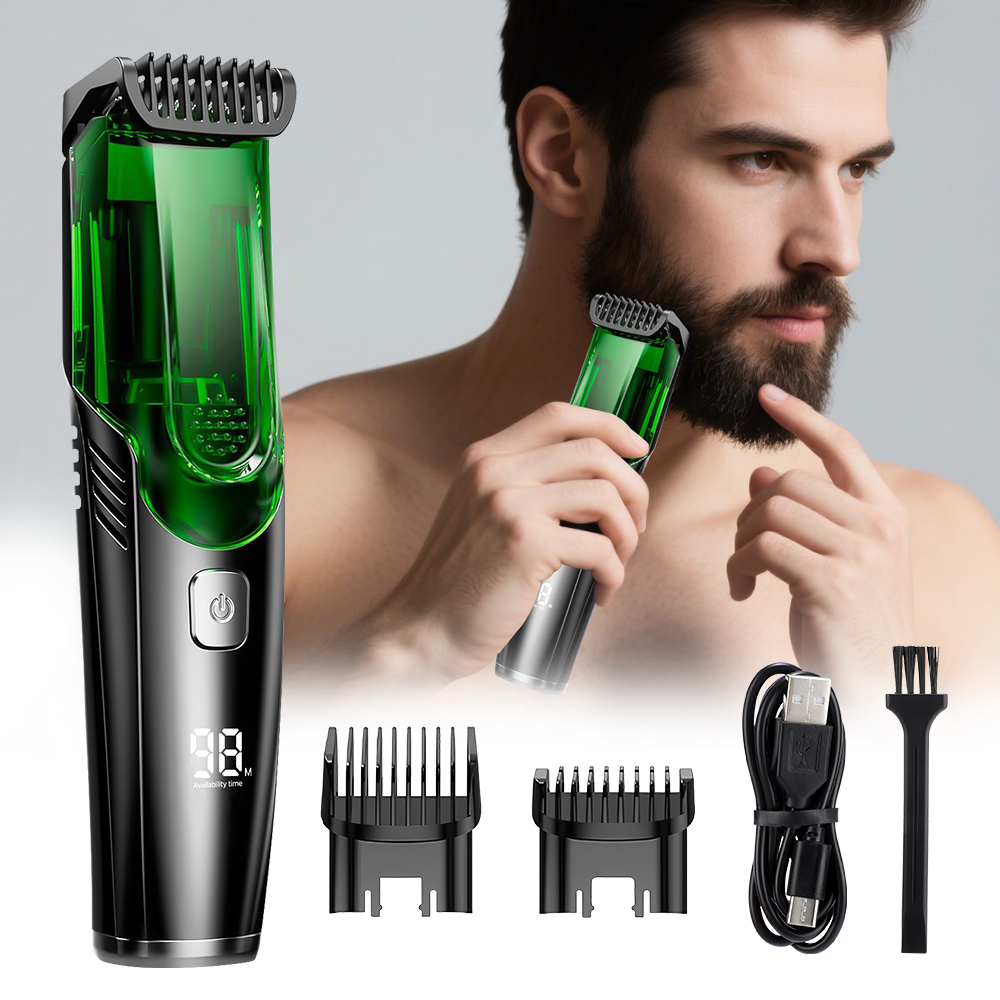 Men'S Grooming Hair And Body Wash - Draadloze Mannen Baardtrimmer Elektrisch Scheerapparaat IPX6