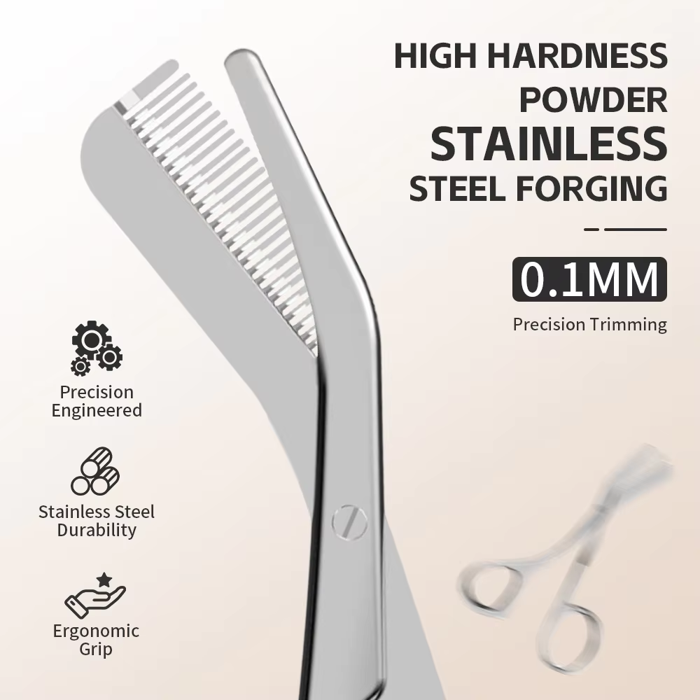 Men'S Grooming Set Gift - 1 set wenkbrauwverzorgingsgereedschap, wenkbrauwverzorgingsschaar met kam,