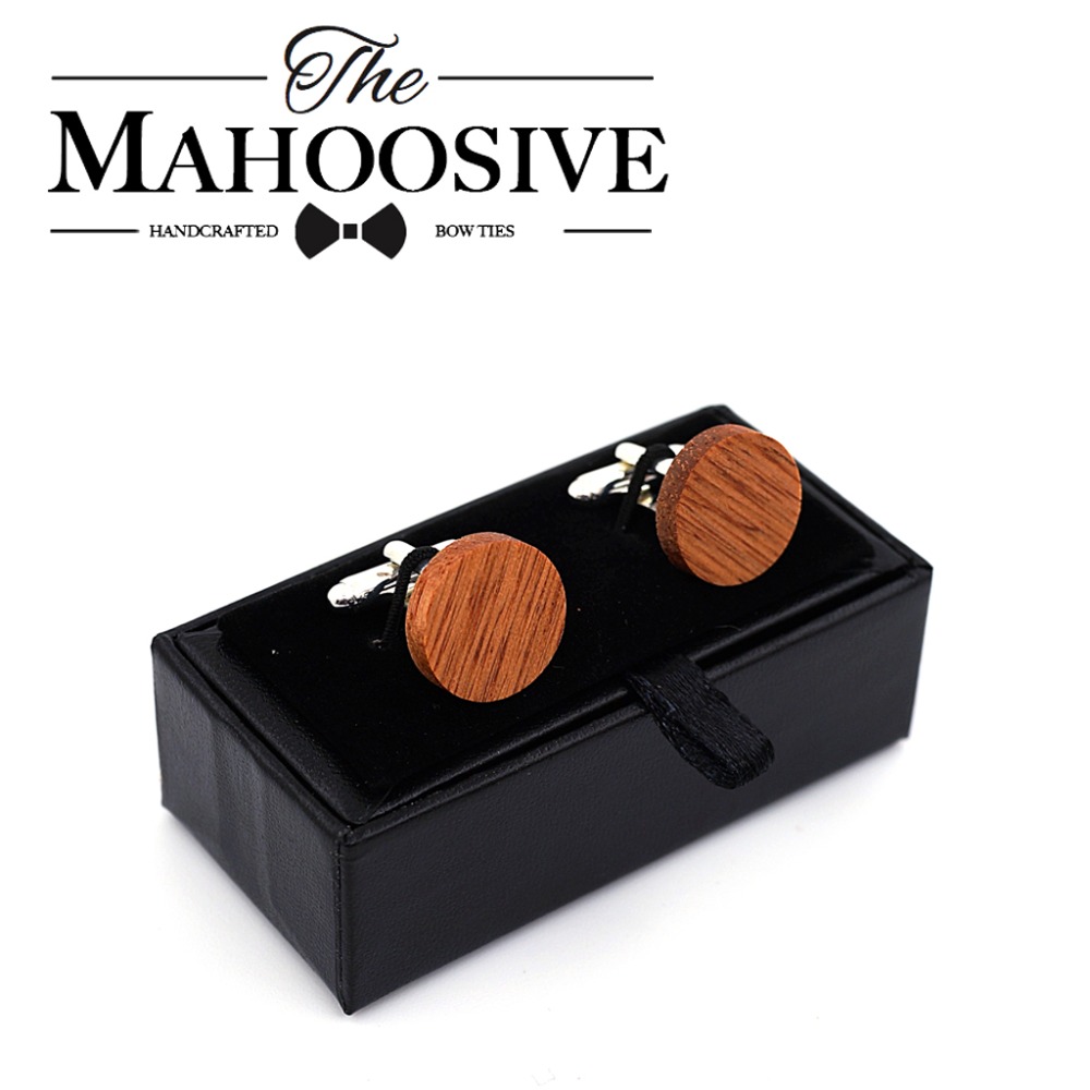 Men'S Grooming Gift Box - Mahoosive Houten Manchetknopen Bruiloft Bruidegom Anker
