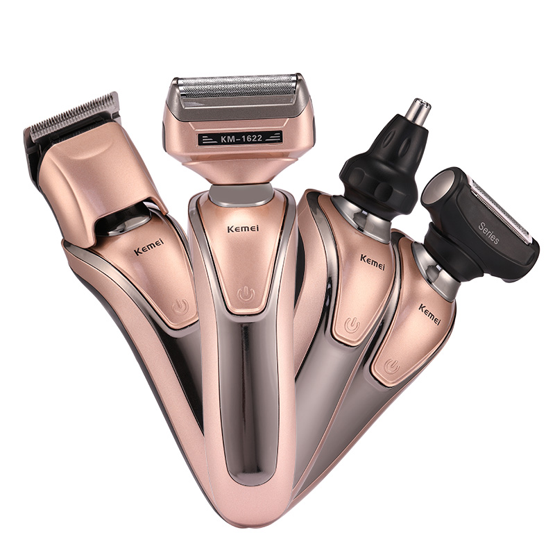Men'S Grooming Hair And Body Wash - Kemei 4 In 1 Multifunctionele Scheerapparaat