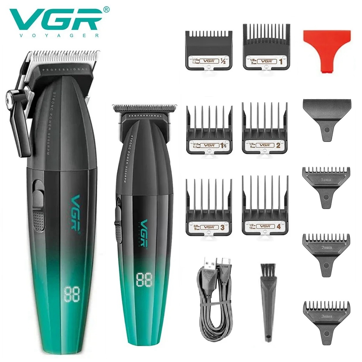 Men'S Grooming Hair And Body Wash - VGR Tondeuse Professionele Kapper Haar Snijmachine