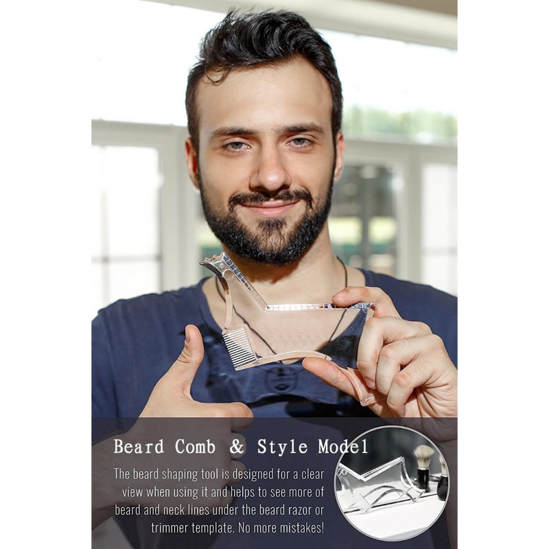 Men'S Grooming And Style - Baardvormgevend gereedschap, snorstylingmal nr. 6, gids