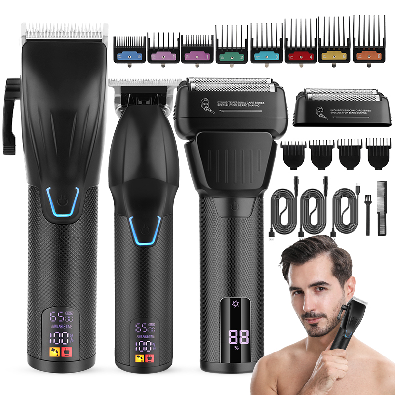 Men'S Grooming Hair And Body Wash - 3-in-1 Professionele Haarkapper & Haartrimmer &