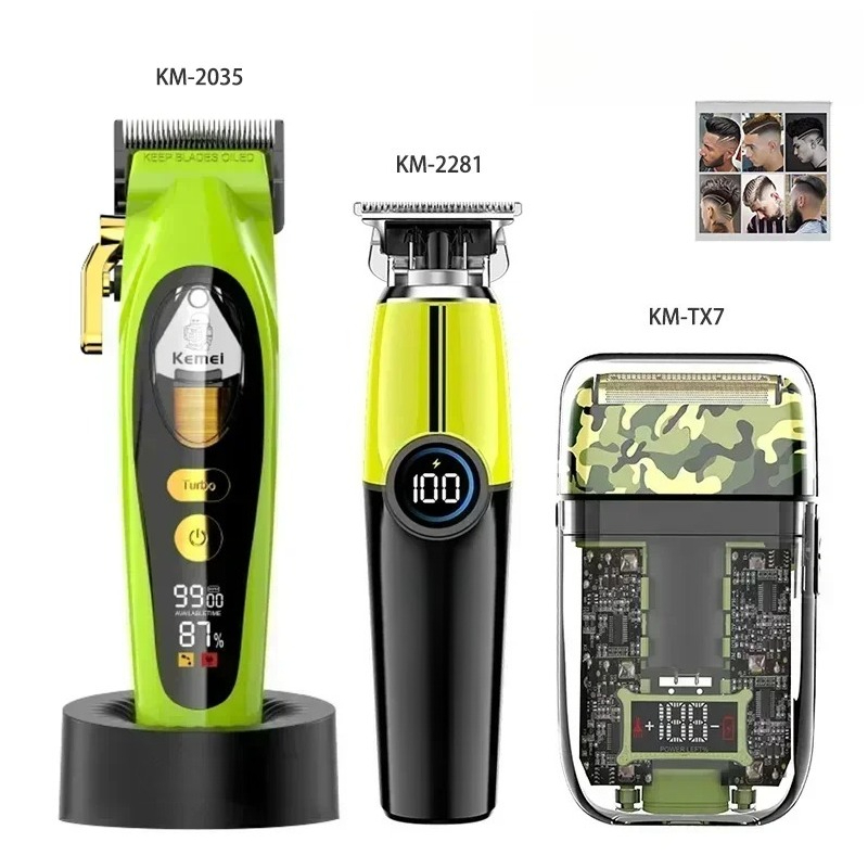 Hair Clipper Professional - Kemei Haarkapper Professionele Haartrimmer Oplaadbare Scheerapparaat