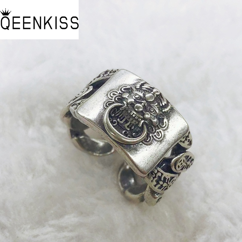 Men'S Grooming Set Gift - Qeenkiss 925 Sterling Zilver Pixiu Ring