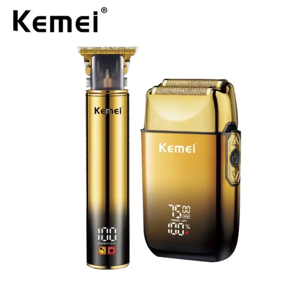Men'S Grooming Set Gift - Kemei Tondeuse Elektrisch Scheerapparaat Folie Scheerapparaten