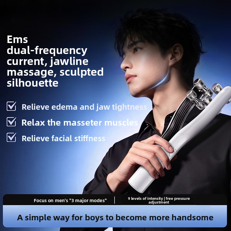 Gezichtsmassager met microstro - Men Grooming Home recensie en prijs