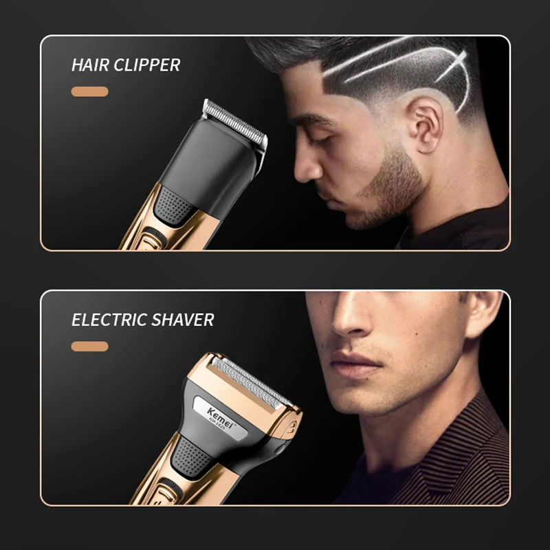 KEMEI 3IN1 VERZORGINGSKIT ELEK - Men'S Grooming Hair And Body Wash recensie en prijs