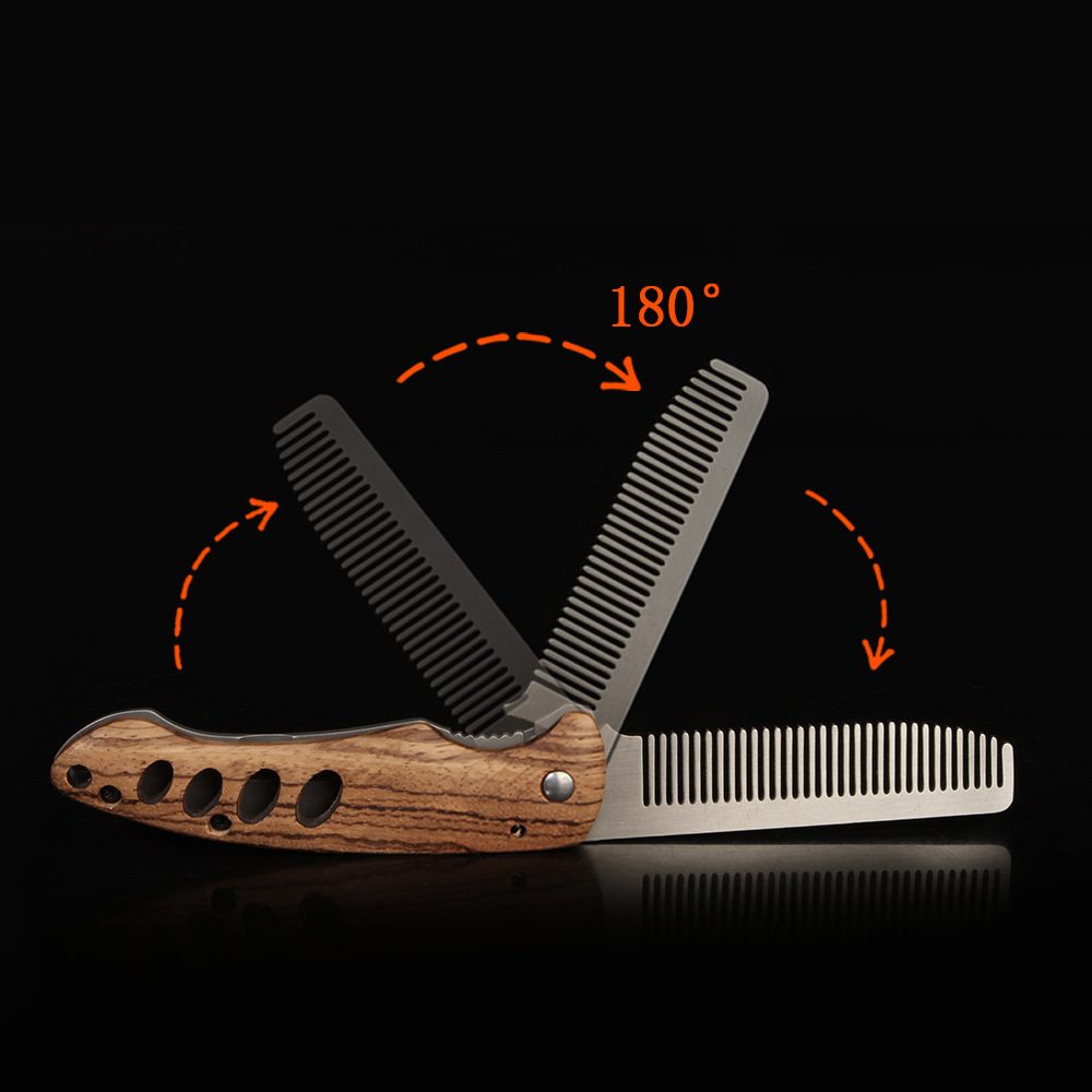 Vouwbare baardkam van massief  - Men'S Grooming Set Gift recensie en prijs
