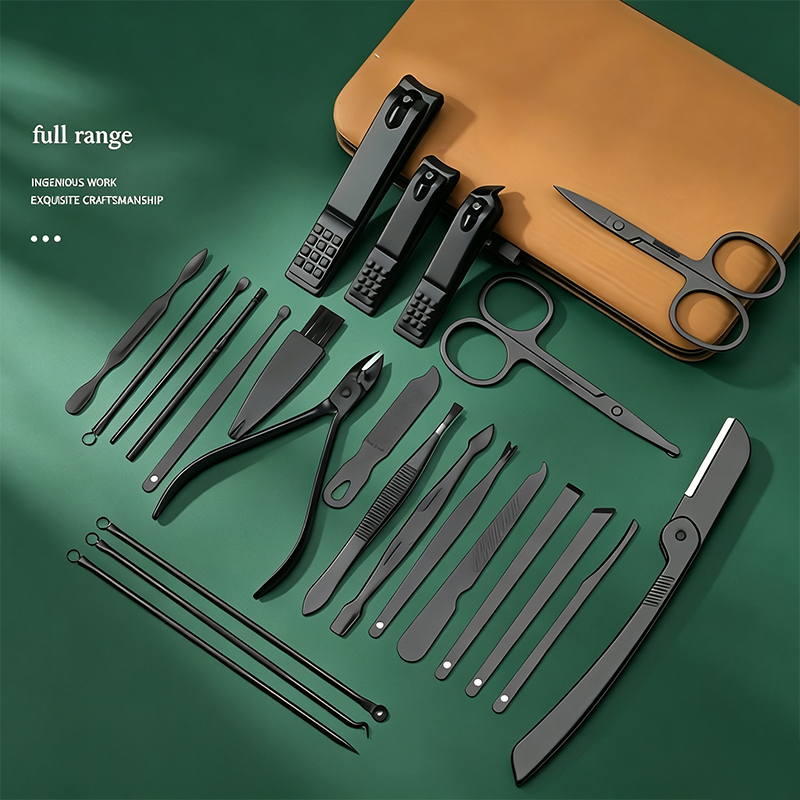 24-delige manicure- en pedicur - Mens Grooming Kit Case recensie en prijs