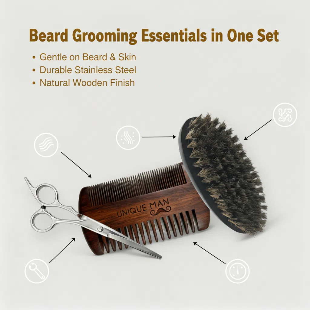 UNIQUE MAN baardset voor heren - Men'S Grooming And Style recensie en prijs