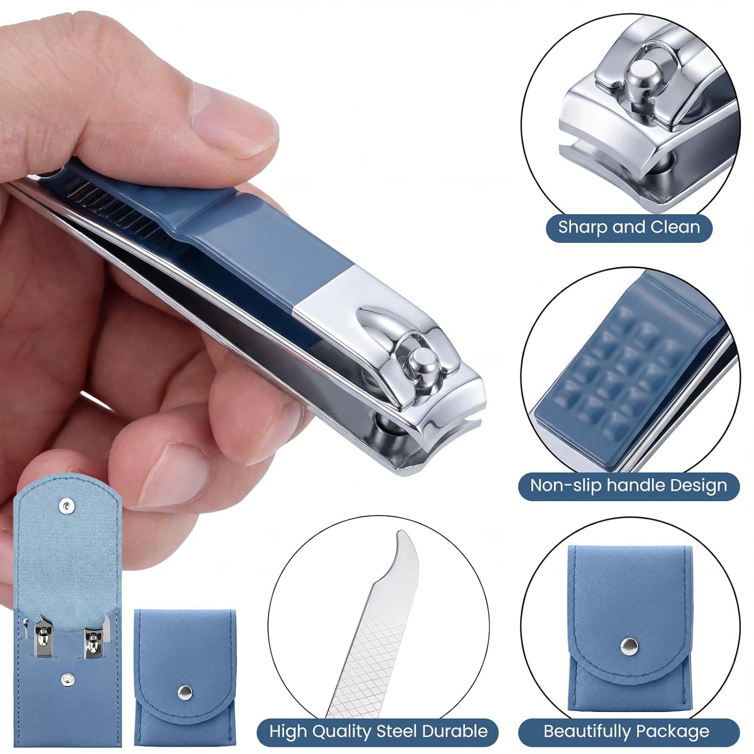 Reissetje voor manicure, 5-del - Mens Grooming Kit Case recensie en prijs